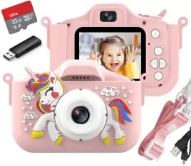 aparat-cyfrowydla-dzieci-podwojny-z-selfie-full-hd-jednorozec-karta-32gb
