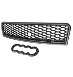 audi-a4-b6-malysz-2000-2004-atrapa-grill-przednia-czarny-mat-rs-look-nowa