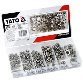 zestaw-300-nakretek-ze-stali-nierdzewnej-mix-rozmiarow-yato-yt-06773