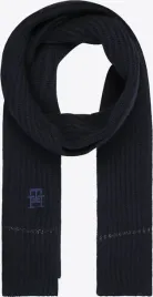 szal-damski-tommy-hilfiger-granatowy-dlugi-z-kaszmirem-i-zlota-nitka