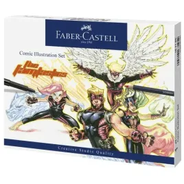 zestaw-do-rysowania-komiksow-15el-the-famazings-faber-castell