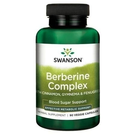 Swanson Berberine Complex 90vcaps Berberyna Kozieradka Cukrzyca Metabolizm