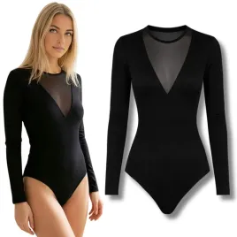 body-damskie-kobiece-dopasowane-dlugi-rekaw-klasyczne-wiskoza-czarne-l