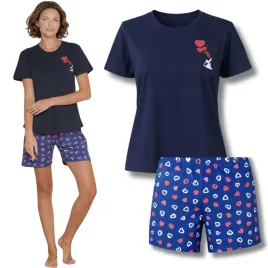 stylowa-lekka-pizama-damska-krotki-rekaw-i-szorty-w-serca-100percent-bawelna-xxl