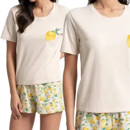 pizama-damska-bawelniana-z-krotkim-rekawem-w-cytryny-moraj-3xl