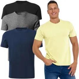 4x-t-shirt-koszulka-meska-bawelniana-klasyczna-krotki-rekaw-zestaw-moraj-l
