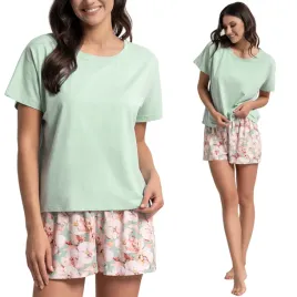 bawelniana-pizama-damska-z-krotkim-rekawem-i-szortami-w-kwiaty-moraj-xxl