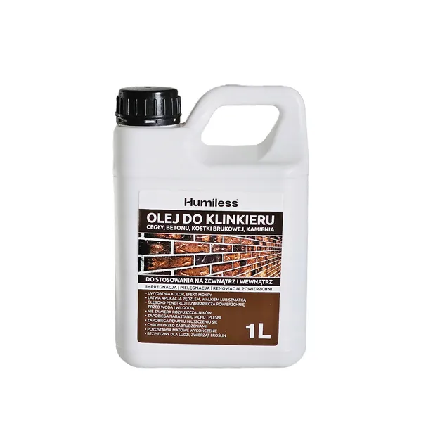 OLEJ DO KLINKIERU, CEGŁY, KAMIENIA, DACHÓWKI, BETONU, KOSTKI. IMPREGNAT 1L