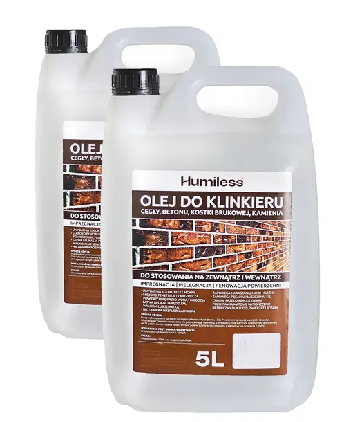 OLEJ DO KLINKIERU, CEGŁY, KAMIENIA, DACHÓWKI, BETONU, KOSTKI. IMPREGNAT 5L