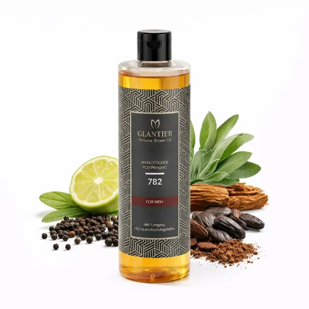 Glantier 782 Myjący Olejek Pod Prysznic Dla Mężczyzn 400 ml
