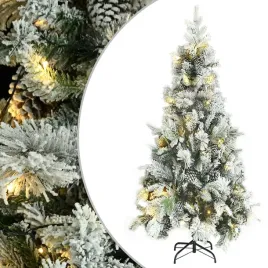 choinka-flokowana-sniegiem-z-lampkami-i-szyszkami-225-cm-pvc-pe