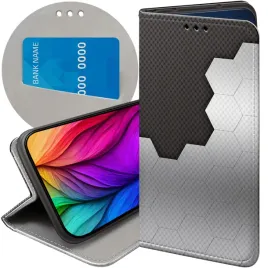 etui-z-klapka-do-xiaomi-redmi-12-4g-12-5g-wzory-szare-metallic-grey-case