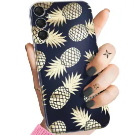 etui-do-samsung-galaxy-a25-5g-wzory-ananas-owoce-egzotyczne-obudowa-case