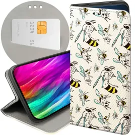 etui-z-klapka-do-xiaomi-redmi-12-4g-12-5g-wzory-owady-motyle-pszczolki