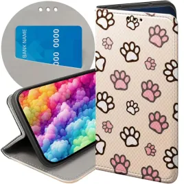 etui-z-klapka-do-xiaomi-redmi-12-4g-12-5g-wzory-lapki-slady-lapa-stopa