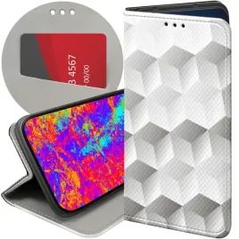 etui-z-klapka-do-xiaomi-redmi-12-4g-12-5g-wzory-3d-geometryczne-iluzja