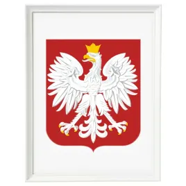 godlo-polski-w-ramie-bialej-30x40-cm
