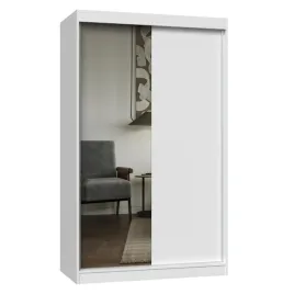 szafa-z-lustrem-120-cm-przesuwna-do-sypialni-biala