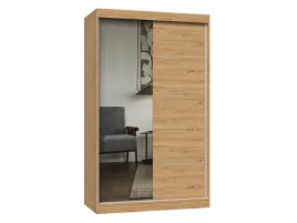 szafa-z-lustrem-120-cm-przesuwna-do-sypialni-przedpokoju-dab-artisan