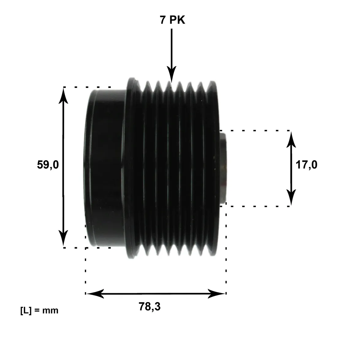 sprzeglo-alternatora-ford-transit-2c1u10a352aa-stan-nowy