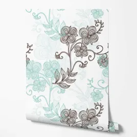 tapeta-na-sciane-botanika-rosliny-kwiaty-mietowe-do-sypialni-salonu