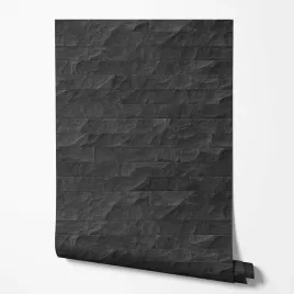 tapeta-na-sciane-dekoracyjna-sciana-czarny-kamien-plytki-do-sypialni