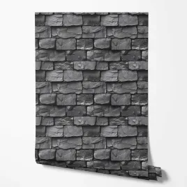 tapeta-na-sciane-kamien-efekt-3d-sciana-szary-do-sypialni-salonu-jadalni