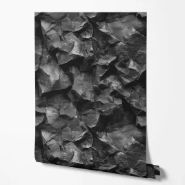 tapeta-na-sciane-kamien-efekt-3d-szary-czarny-do-przedpokoju-sypialni