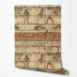 tapeta-na-sciane-kamien-efekt-3d-hieroglify-egipt-do-sypialni-biura