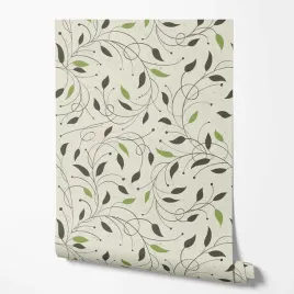 tapeta-na-sciane-szare-zielone-listki-bezowe-tlo-do-sypialni-biura