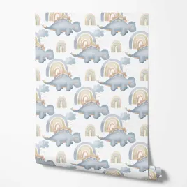 tapeta-na-sciane-dzieciece-dinozaury-ksztalty-do-pokoju-dziecka