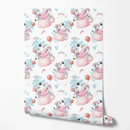 tapeta-na-sciane-zebra-slodycze-niebieskie-wzory-do-pokoju-dziecka