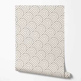 tapeta-na-sciane-geometria-czarne-kontury-ecru-tlo-do-sypialni-salonu