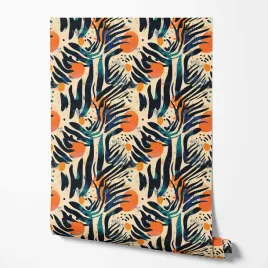 tapeta-na-sciane-abstrakcja-faliste-linie-plamy-do-pokoju-nastolatka