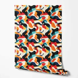 tapeta-na-sciane-abstrakcja-faliste-linie-wzory-wielokolorowe-do-salonu