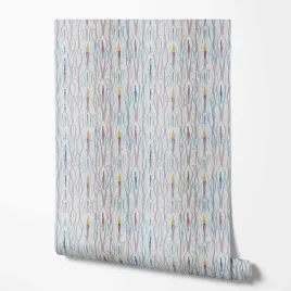 tapeta-na-sciane-abstrakcja-faliste-linie-brazowe-niebieskie-do-salonu