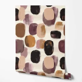 tapeta-na-sciane-abstrakcja-bordowe-bezowe-plamy-do-jadalni-biura