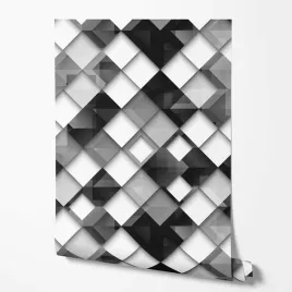 tapeta-na-sciane-geometria-czarno-biale-kafelki-do-pokoju-nastolatka