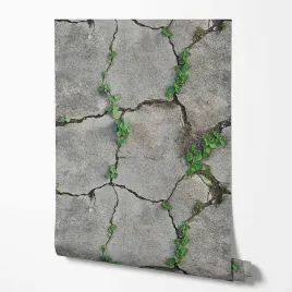 tapeta-na-sciane-pekniete-betonowe-plyty-do-kuchni-jadalni-przedpokoju