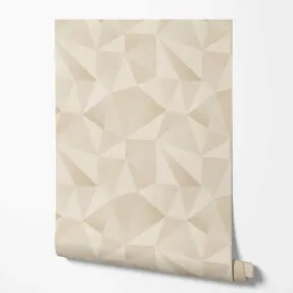 tapeta-na-sciane-geometria-bezowe-trojkaty-efekt-3d-trojkaty-do-salonu