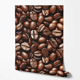 tapeta-na-sciane-ziarna-kawy-brazowy-do-restauracji-baru