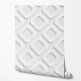 tapeta-na-sciane-efekt-3d-biale-kwadraty-ecru-tlo-do-sypialni-dziennego