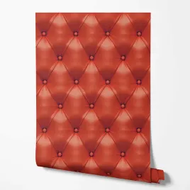 tapeta-na-sciane-pikowana-czerwona-imitacja-skory-do-sypialni-pokoju