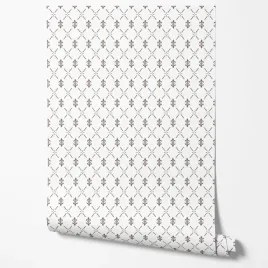 tapeta-na-sciane-ornamenty-brazowe-linie-biale-tlo-do-sypialni-przedpokoju