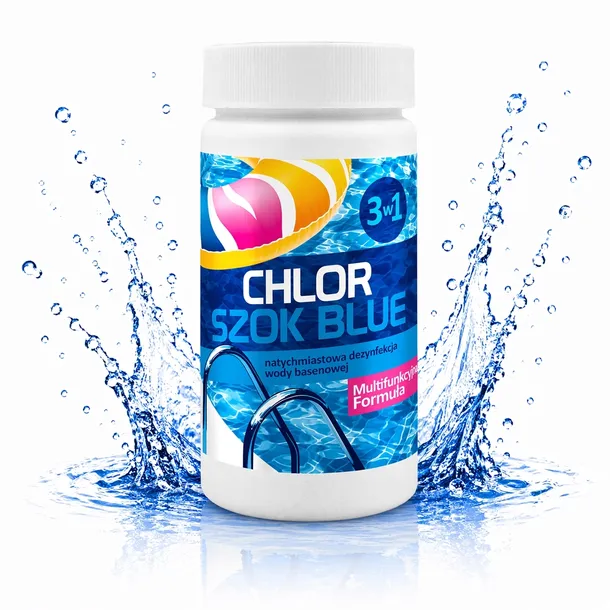 Chlor szok blue do basenu szybka dezynfekcja jacuzzi 1kg