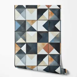 tapeta-na-sciane-imitacja-kafelki-geometria-trojkaty-do-kuchni-sypialni