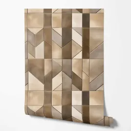 tapeta-na-sciane-imitacja-kafelki-geometria-ksztalty-bezowe-do-kuchni