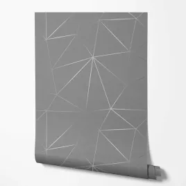 tapeta-na-sciane-wzor-srebrne-paski-szare-tlo-do-sypialni-nastolatka