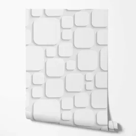 tapeta-na-sciane-efekt-3d-biale-kwadraty-ecru-tlo-do-sypialni-pokoju