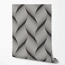 tapeta-na-sciane-tekstura-3d-czarne-linie-fale-do-biuro-sypialnia-salon